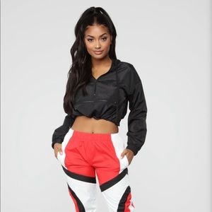 NWT Fashion Nova Cropped Active Jacket